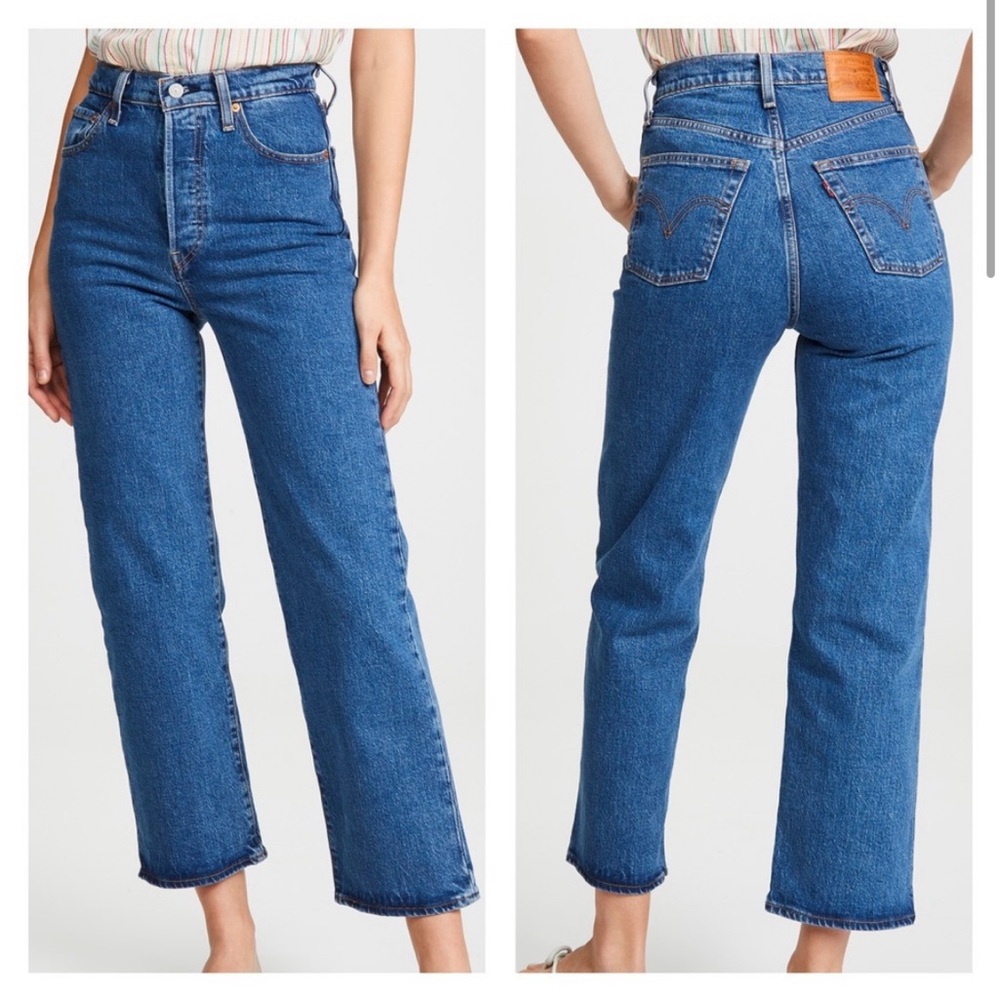 [Levi's] Ribcage Straight Ankle Jeans in Georgie